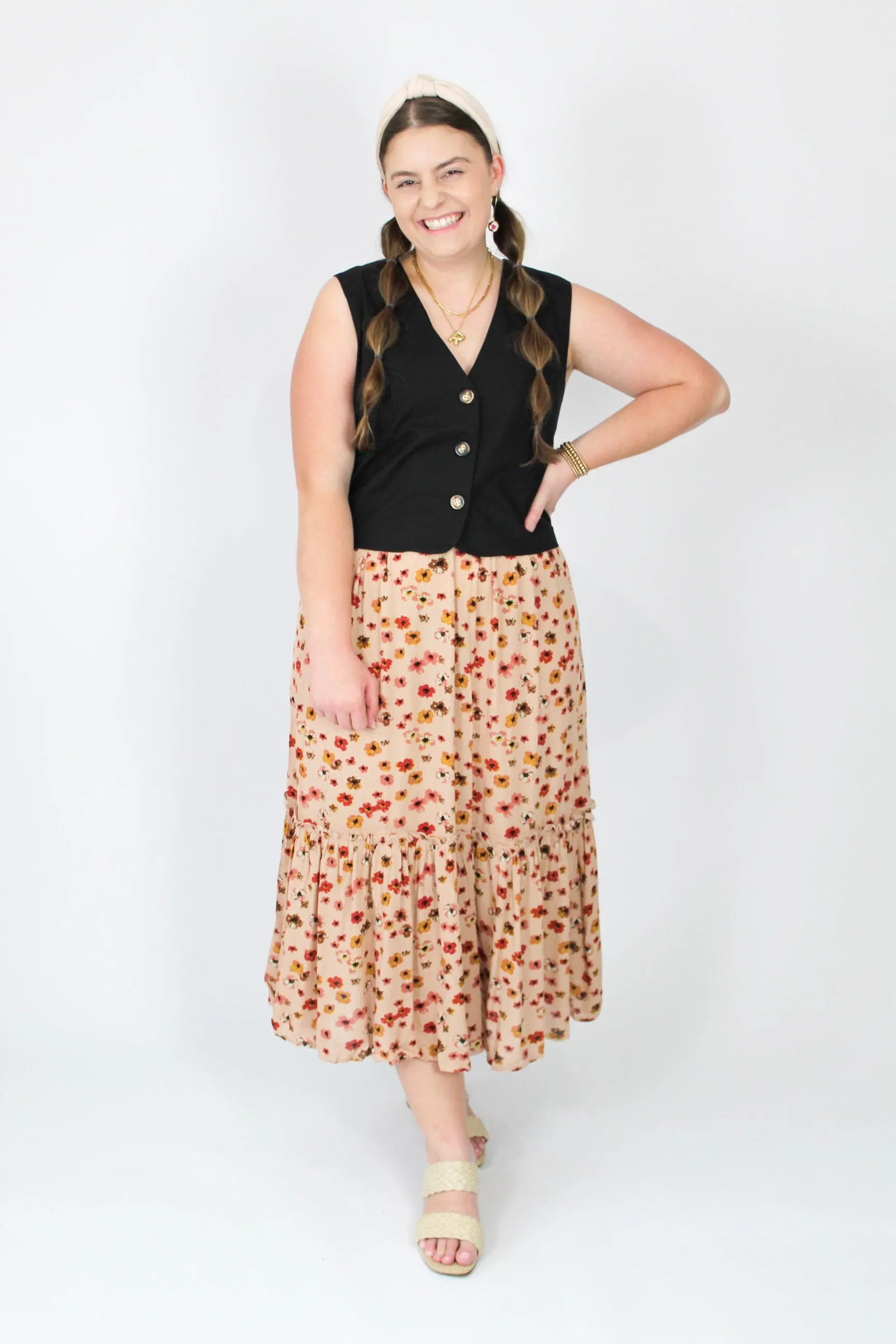 Beautiful Day Midi Skirt