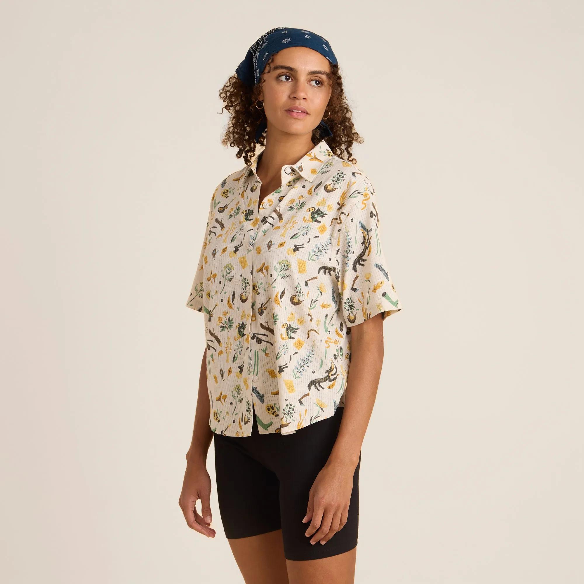 Bless Up Breathable Stretch Shirt - Moon