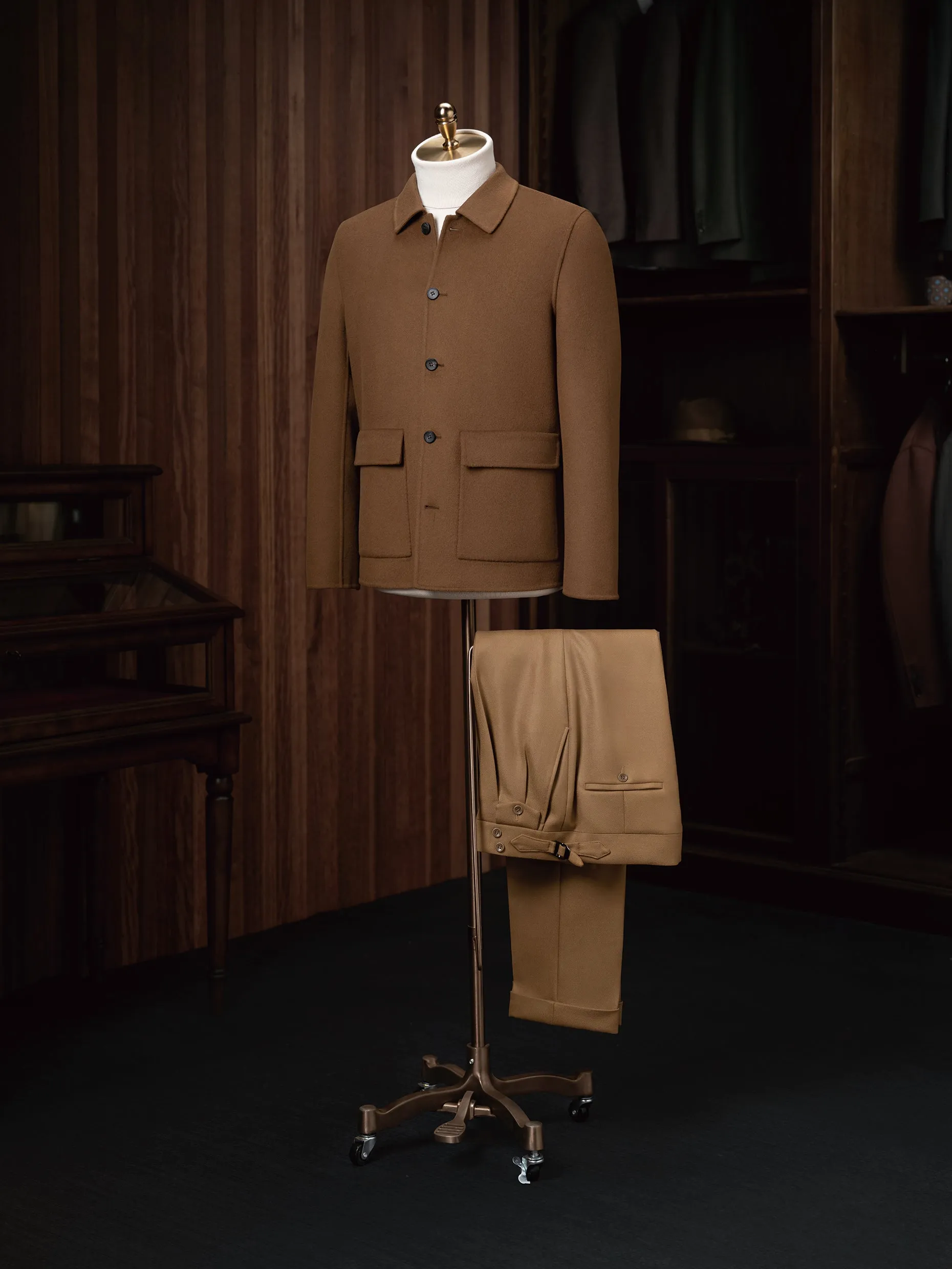 Camel Jacket & Tailored Trousers