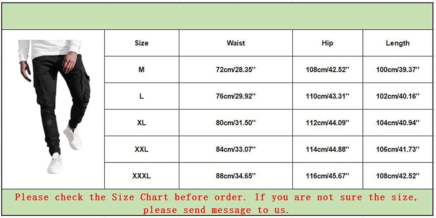 Cargo Pants for Men Big and Tall, Camouflage Pants Men's Sports Casual Jogging Trousers Lightweight Hiking Work Pants