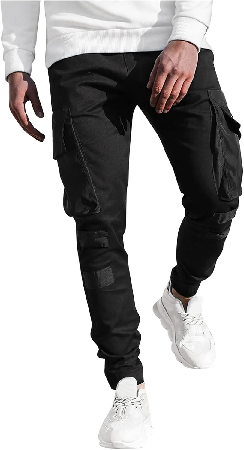 Cargo Pants for Men Big and Tall, Camouflage Pants Men's Sports Casual Jogging Trousers Lightweight Hiking Work Pants