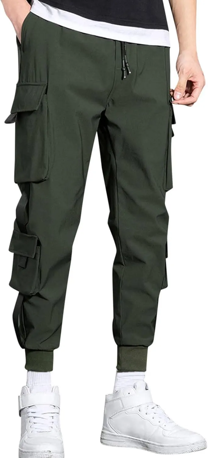 Cargo Pants for Men Joggers Pants Hiking Outdoor Twill Track Jogging Sweatpants Pants Men's Sweatpants Casual Lounge