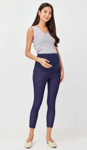 CIERA MATERNITY DENIM JEGGINGS NAVY