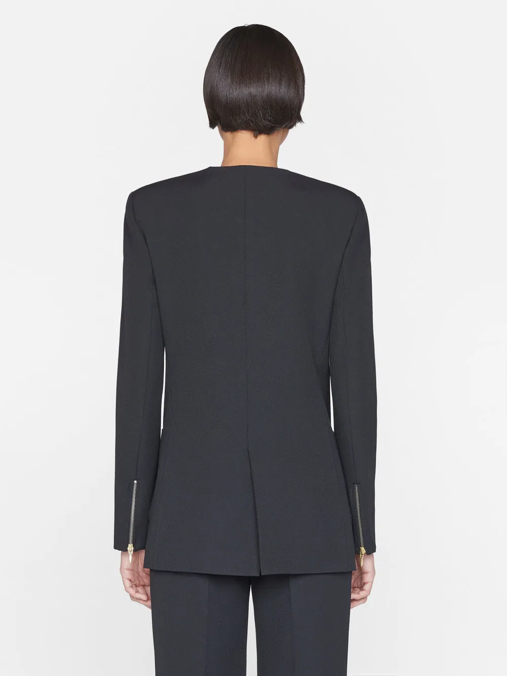 Clean Double Breasted Blazer -- Noir