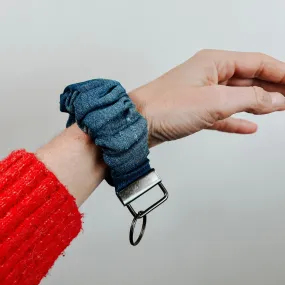 Denim Keychain Wristlet