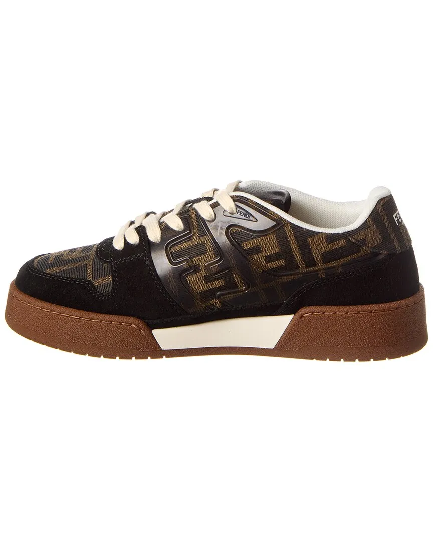 FENDI Match Jacquard & Suede Sneaker