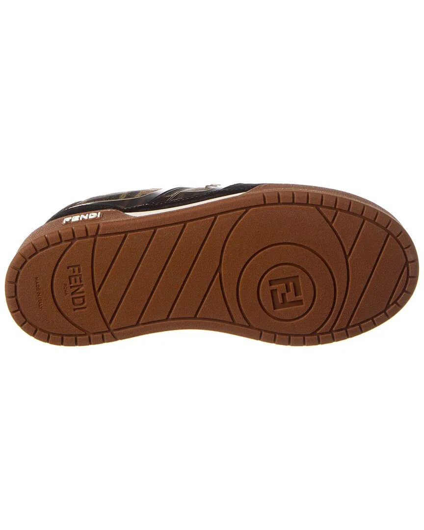 FENDI Match Jacquard & Suede Sneaker