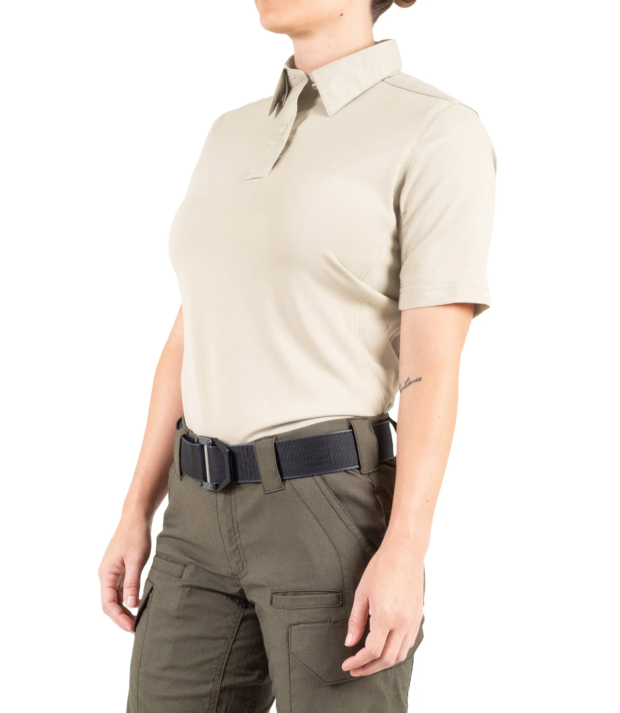 First Tactical Women's V2 Pro Performance Short Sleeve Shirt - Tan