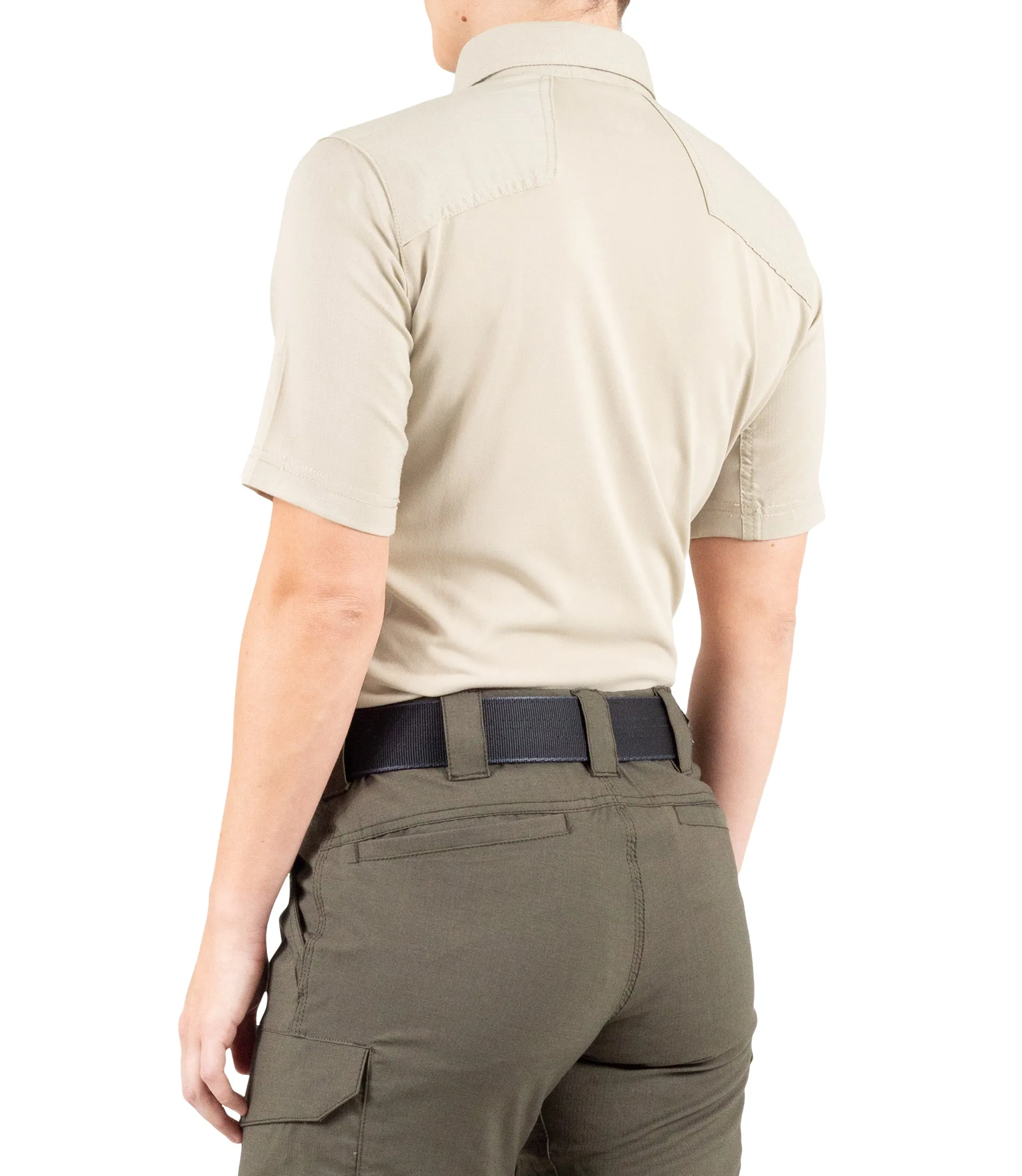 First Tactical Women's V2 Pro Performance Short Sleeve Shirt - Tan