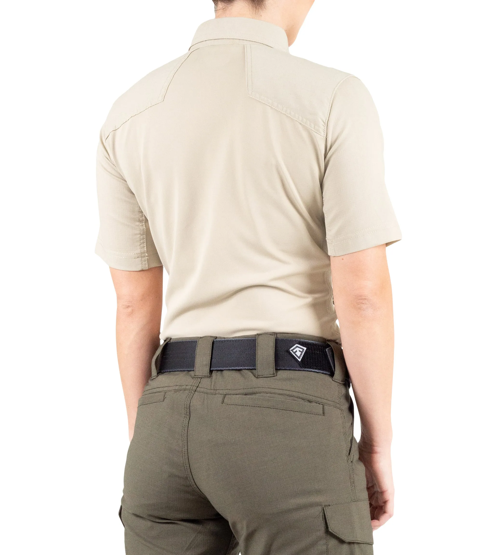 First Tactical Women's V2 Pro Performance Short Sleeve Shirt - Tan