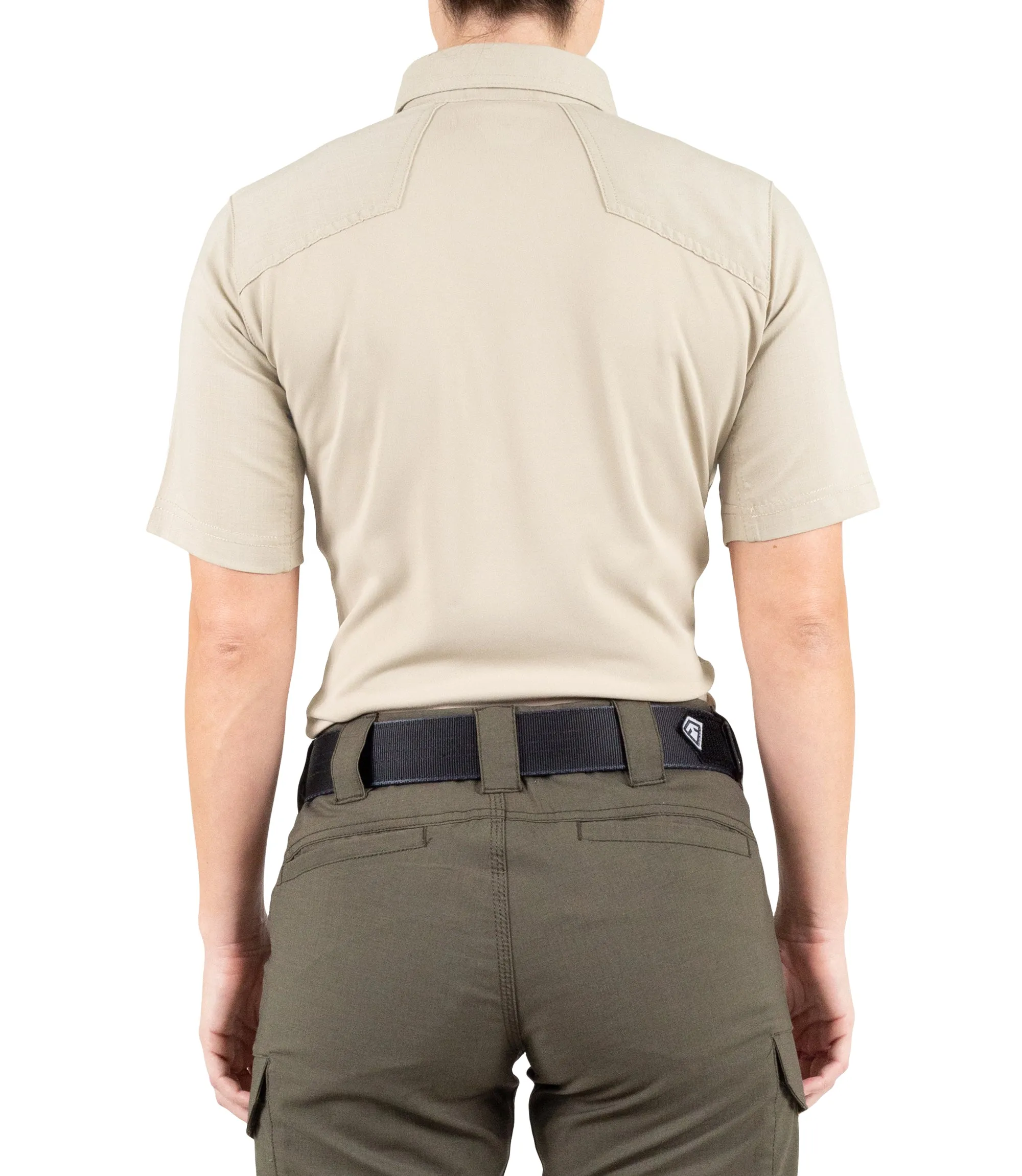 First Tactical Women's V2 Pro Performance Short Sleeve Shirt - Tan