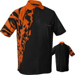 *Harrows Rapide Dart Shirt - with Pocket - Black & Orange