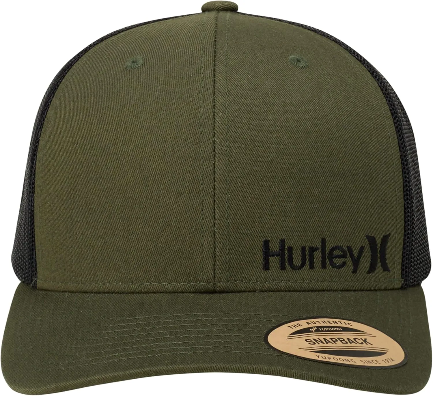 Hurley Men's Trucker Hat - Corp Snap Back Comfortable Curved Bill with Adjustable Snap Closure - Trucker Hats for Men