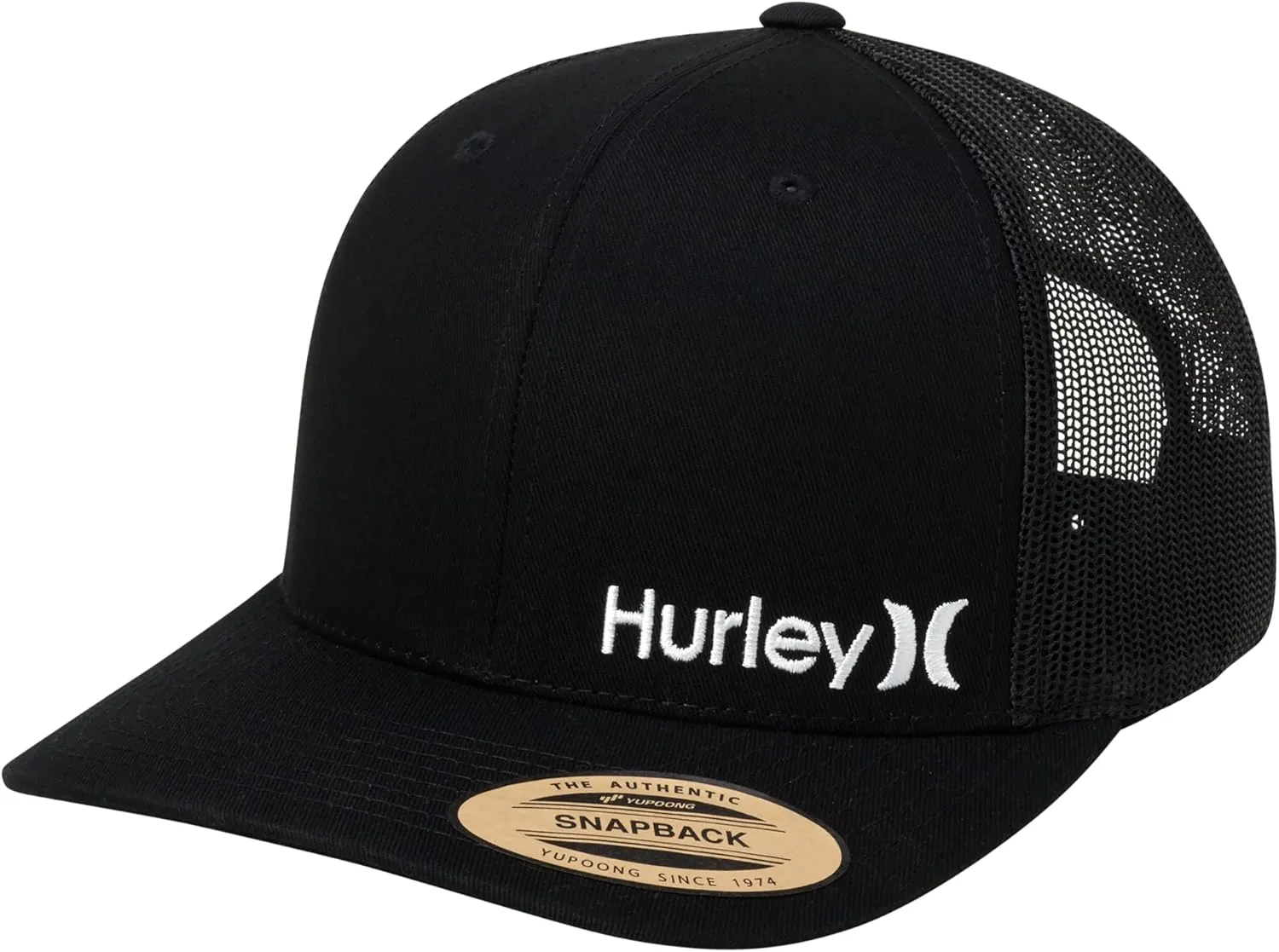 Hurley Men's Trucker Hat - Corp Snap Back Comfortable Curved Bill with Adjustable Snap Closure - Trucker Hats for Men