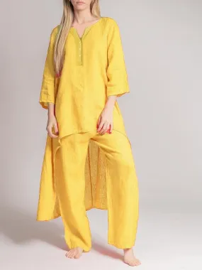 Ivyshape | Casual Linen Two-Piece Set for Women