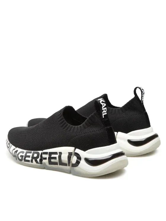 KARL LAGERFELD QUADRA SNEAKERS IN BLACK