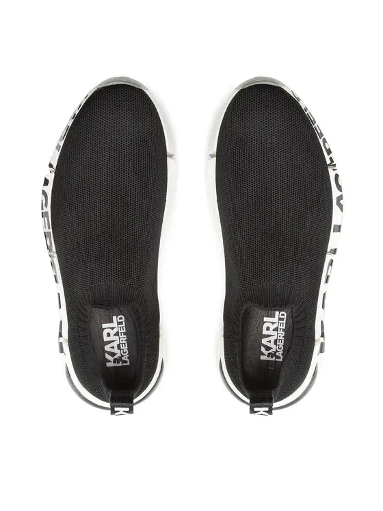 KARL LAGERFELD QUADRA SNEAKERS IN BLACK
