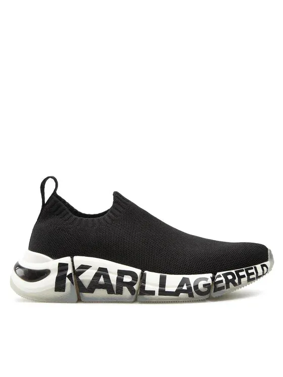 KARL LAGERFELD QUADRA SNEAKERS IN BLACK