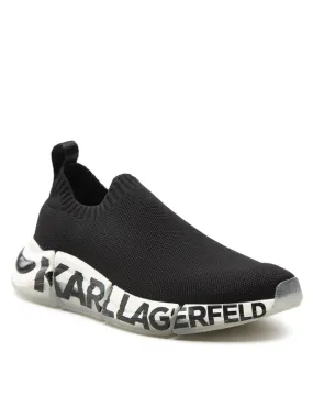 KARL LAGERFELD QUADRA SNEAKERS IN BLACK