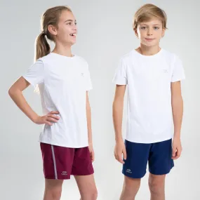 Kids' Unisex Multisport Breathable T-Shirt - White