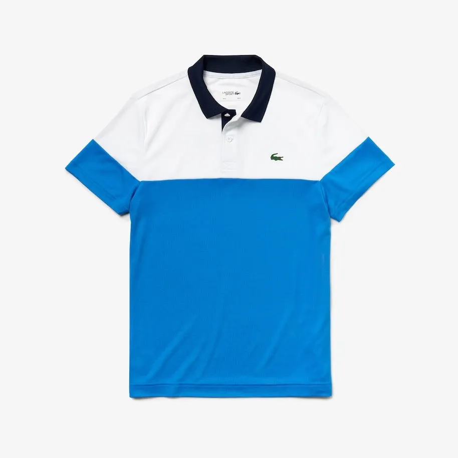 laCoste-Colourblock Breathable Polo-Blue-DH3399