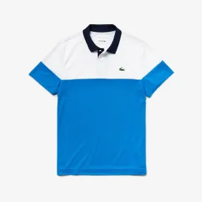 laCoste-Colourblock Breathable Polo-Blue-DH3399