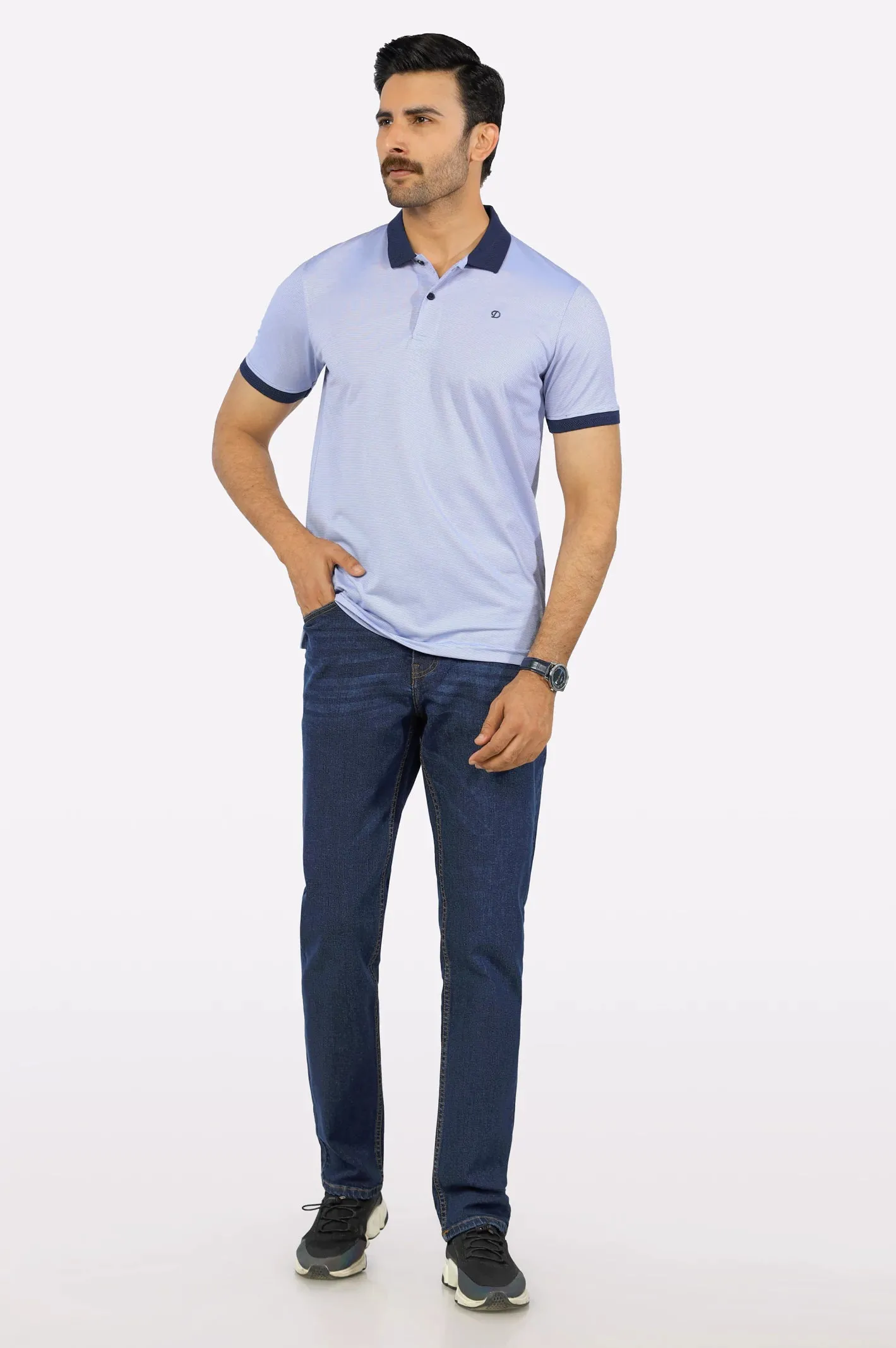 Light Blue Basic Polo