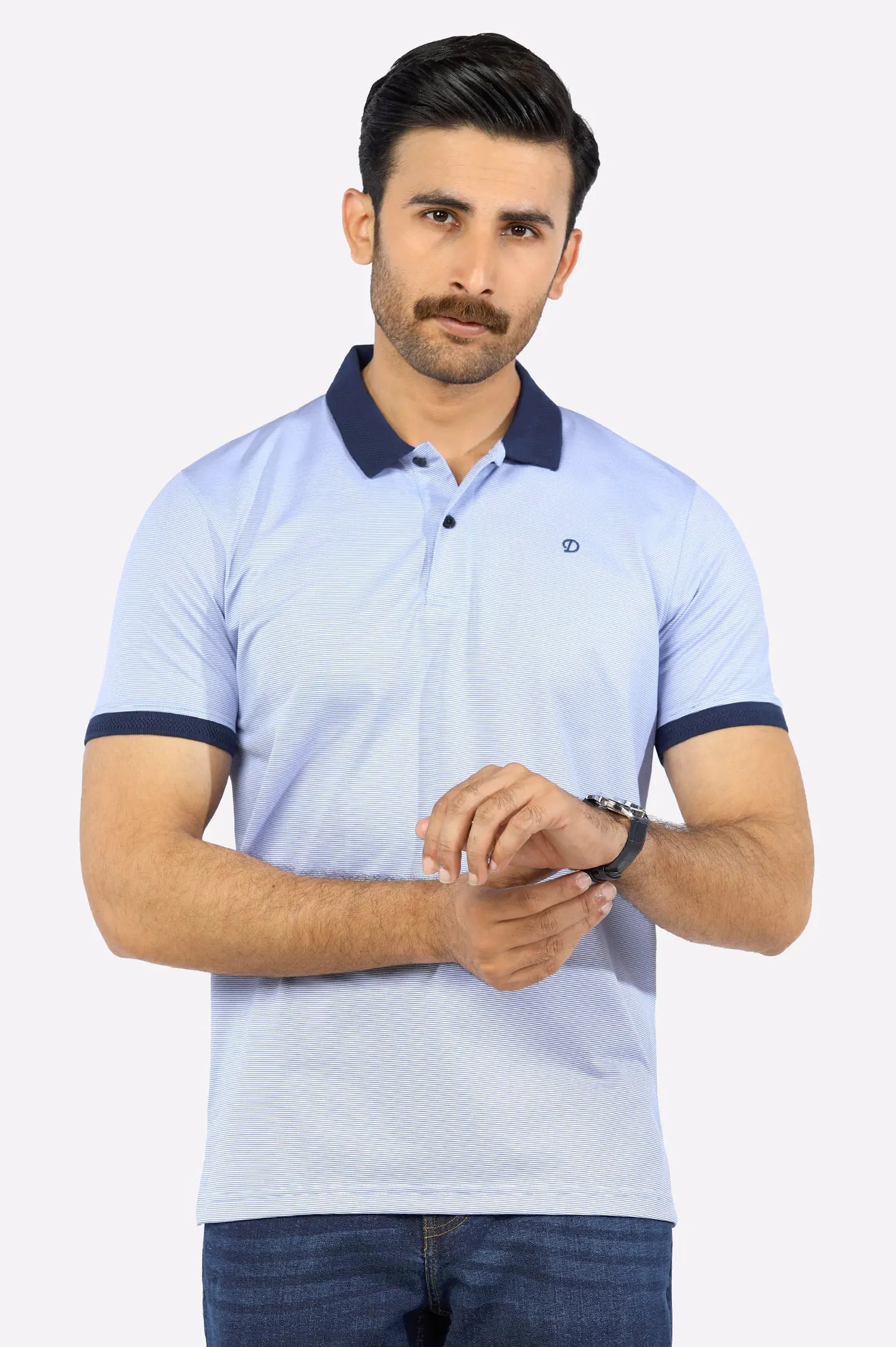 Light Blue Basic Polo