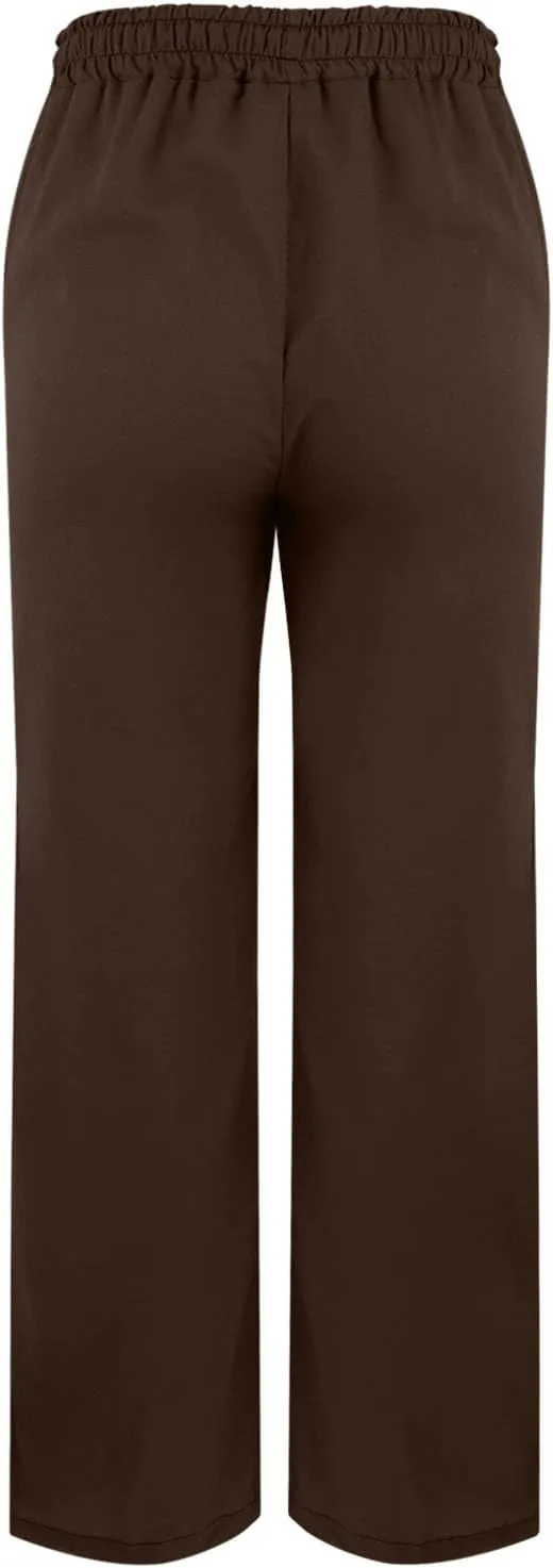 Linen Pants for Women 2025 Summer Drawstring Straight Leg Cropped Lounge Pant Casual Loose Lightweight Beach Trousers