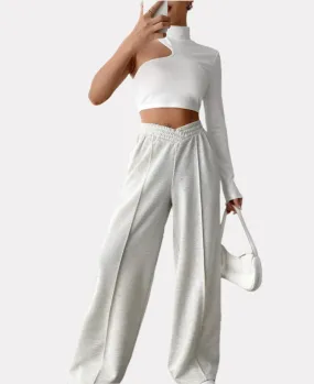 Loose Casual Wide-leg Trousers