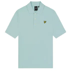 Lyle & Scott Brand Chest Logo Clear Sky Polo Shirt