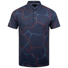 Markos Ventil8  Polo Shirt Navy/Orange - AW23