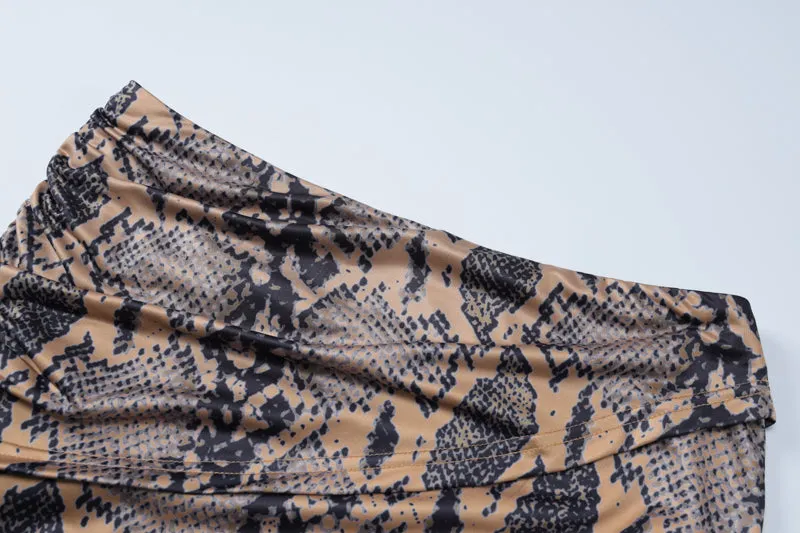 Maya Retro Printed Skirt Set