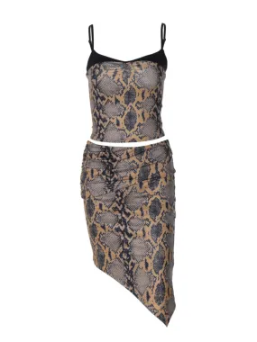 Maya Retro Printed Skirt Set