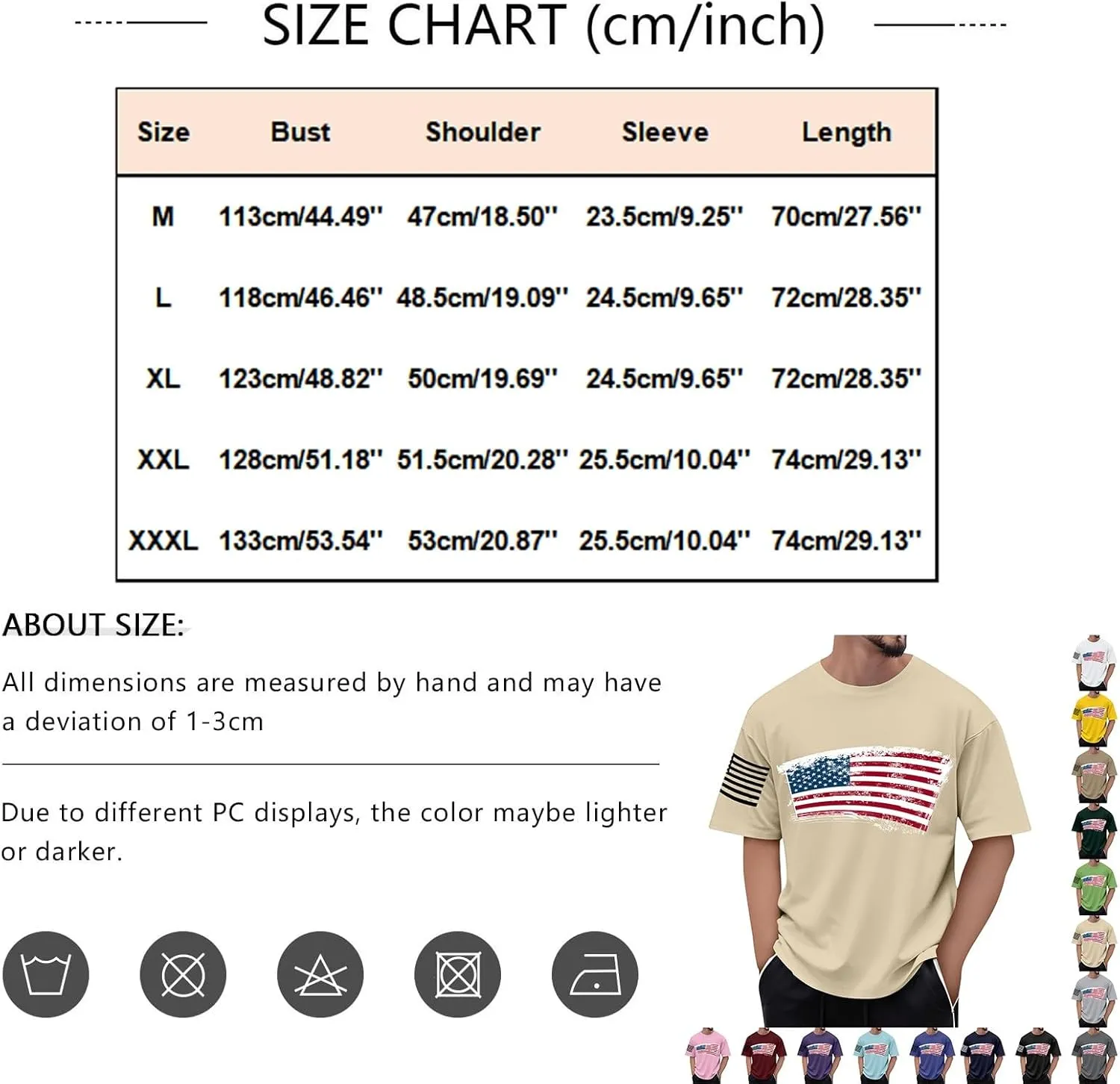 Men's American Flag Shirt Sleeve 1776 USA Graphic Dry Fit Cotton Comfortable T-Shirts Fourth of July 's Shirts