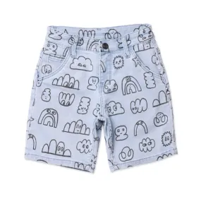 Minti Drawings Denim Short