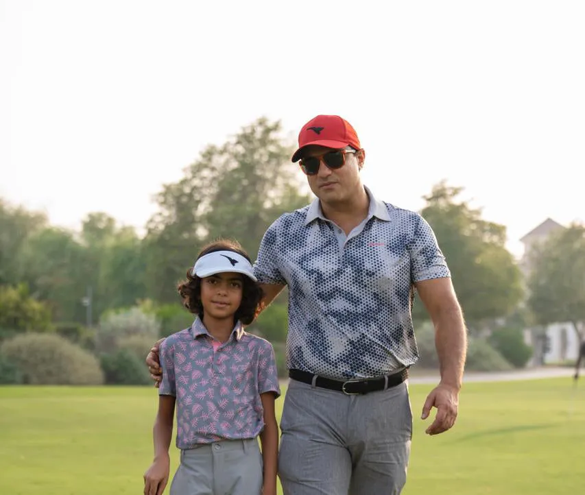 Moderno Pixel Comb Light Grey Men’s Golf Polo