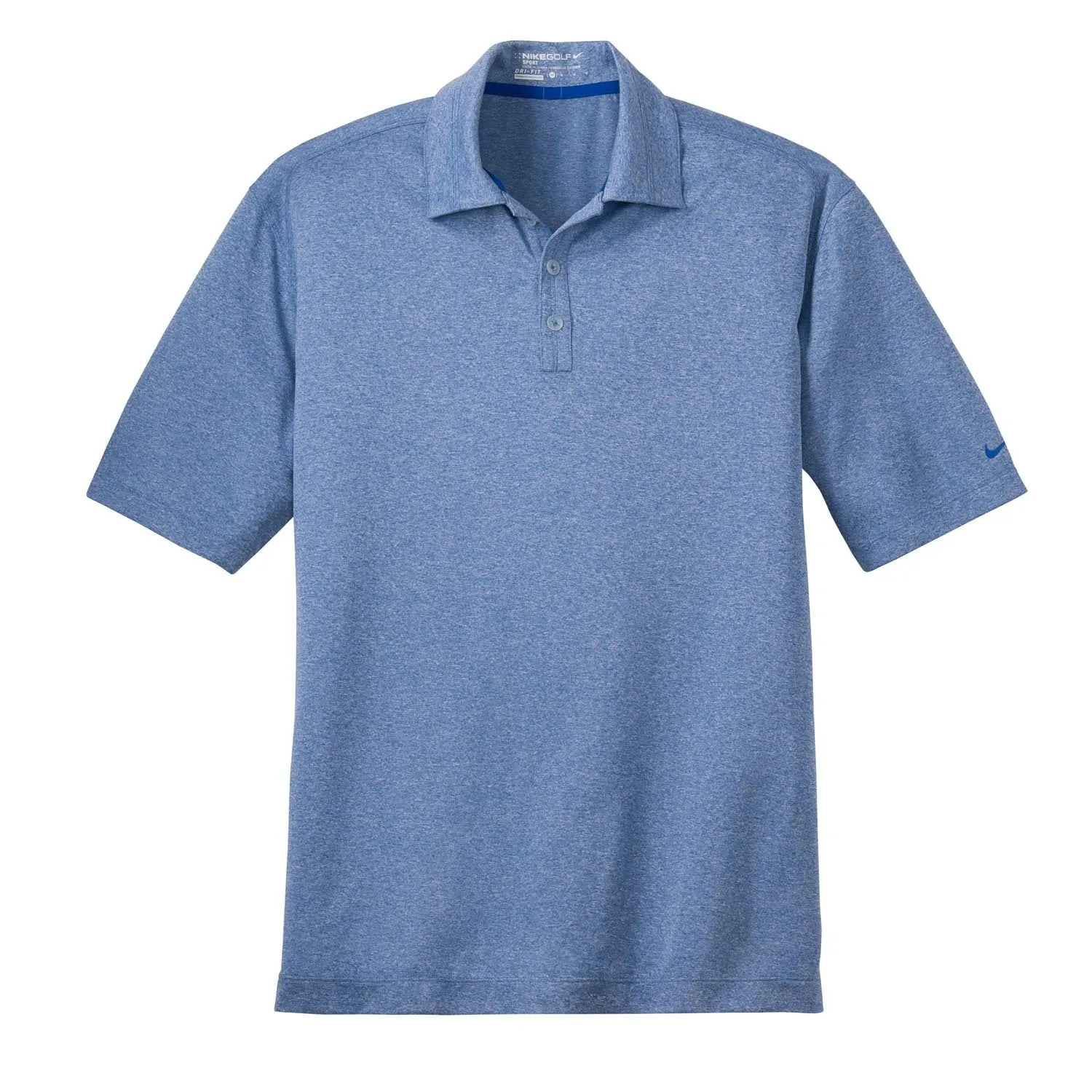 Nike Men's Light Game Royal Heather Dri-FIT Short Sleeve Heather Polo