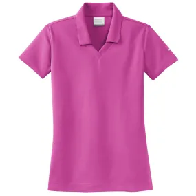 Nike Women's Fusion Pink Dri-FIT Micro Pique Polo