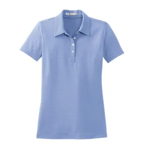 Nike Women's Light Blueberry Sphere Dry Short Sleeve Diamond Polo