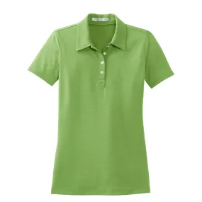 Nike Women's Light Green Sphere Dry S/S Diamond Polo