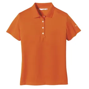 Nike Women's Orange Blaze Tech Basic Dri-FIT Short Sleeve Polo