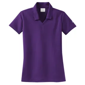 Nike Women's Purple Dri-FIT S/S Micro Pique Polo