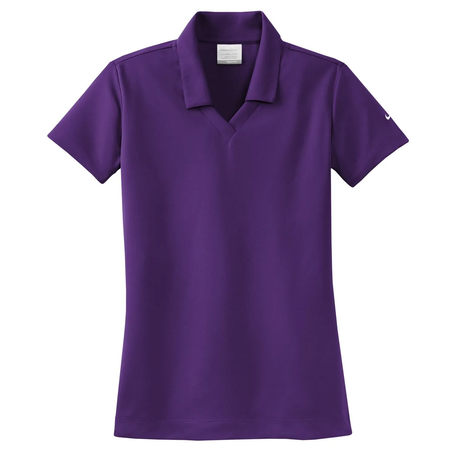 Nike Women's Purple Dri-FIT S/S Micro Pique Polo