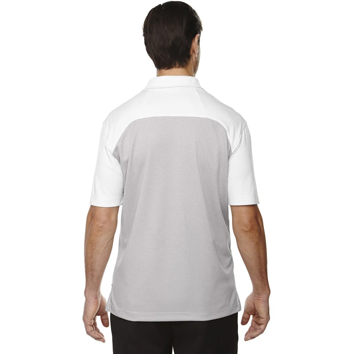 North End Men's Crystal Quartz logik Coffee Performance Polo