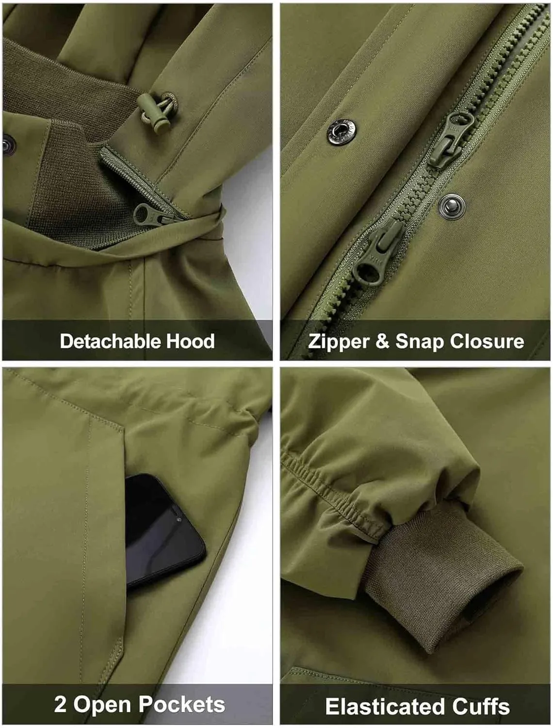 Orolay Women's Casual Hooded Raincoat Spring Light Jacket Zip Up Long Overcoat Warm Windbreaker with Belt