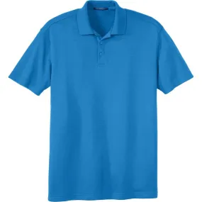 Port Authority Men's Brilliant Blue Silk Touch Interlock Performance Polo