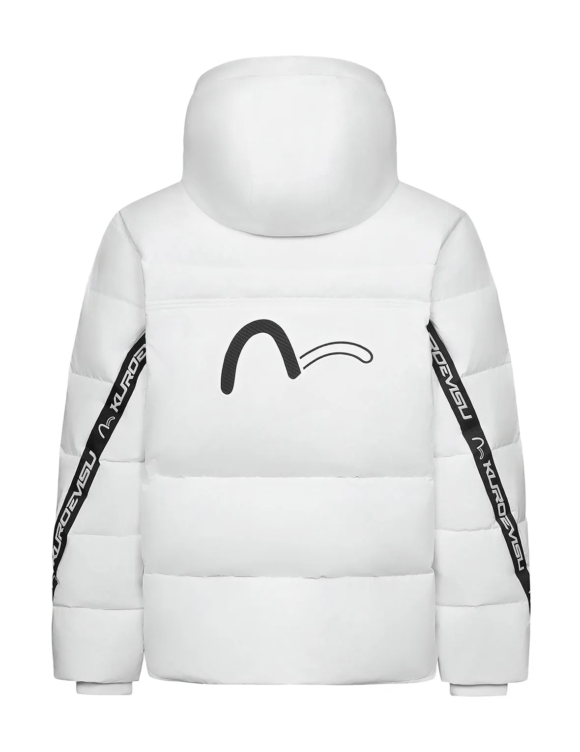 Seagull Print and Logo Tape Regular Fit Down Jacket