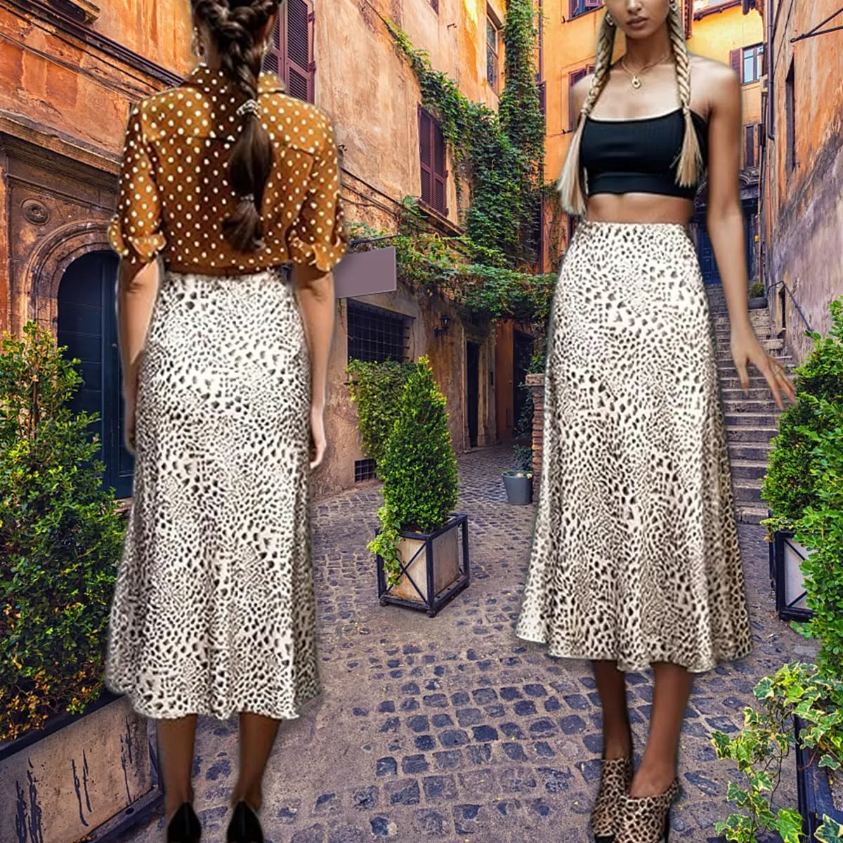 Stylish Yellow Florals Thai Style Maxi Skirt High Waist Invisible Zipper Ruffle Bohemia Summer Skirt