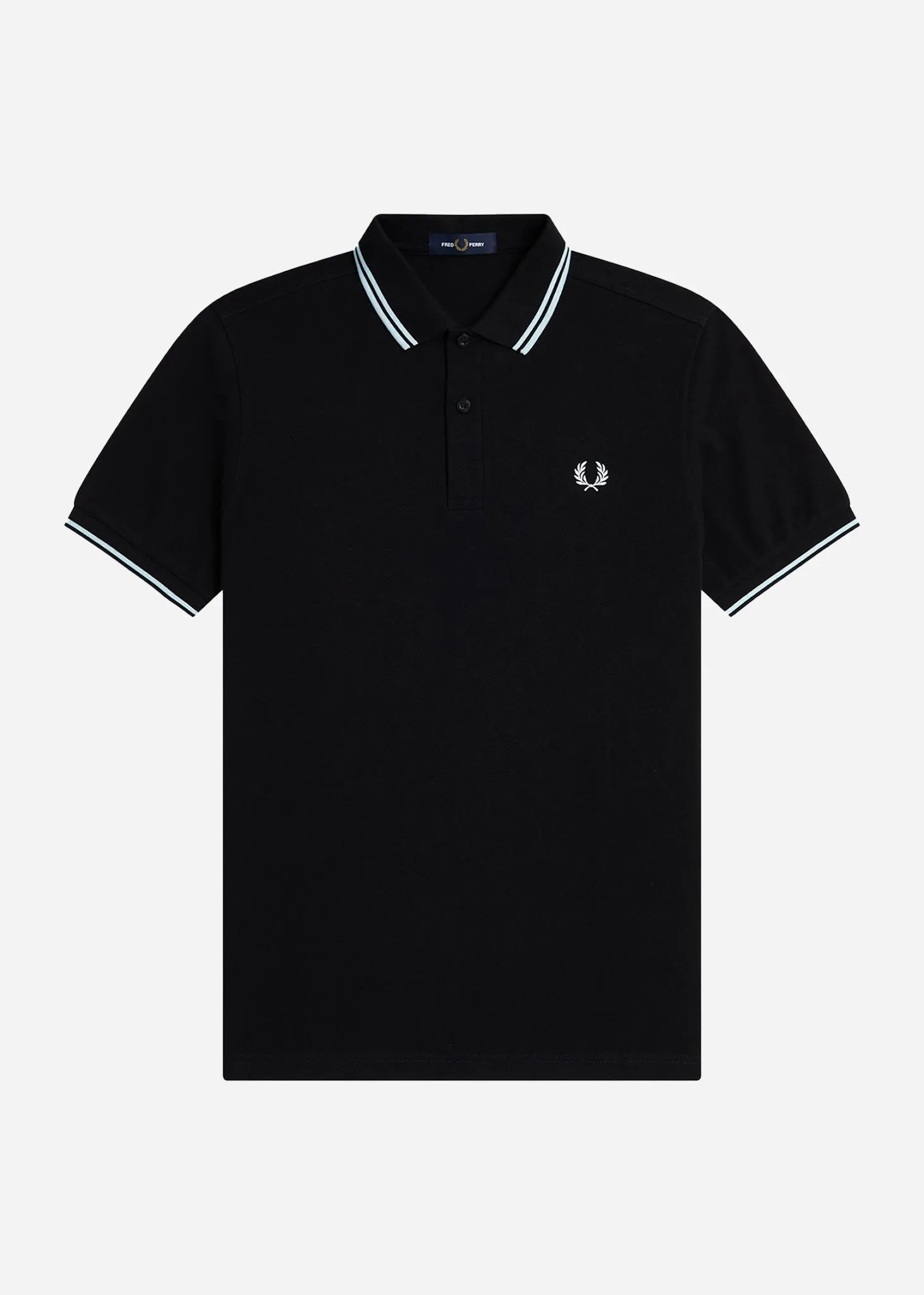 Twin tipped fred perry shirt - black light ice